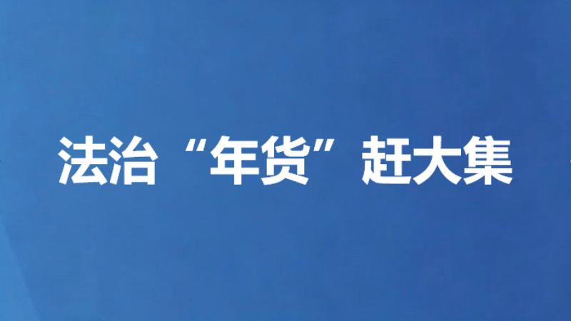 法治“年货”赶大集