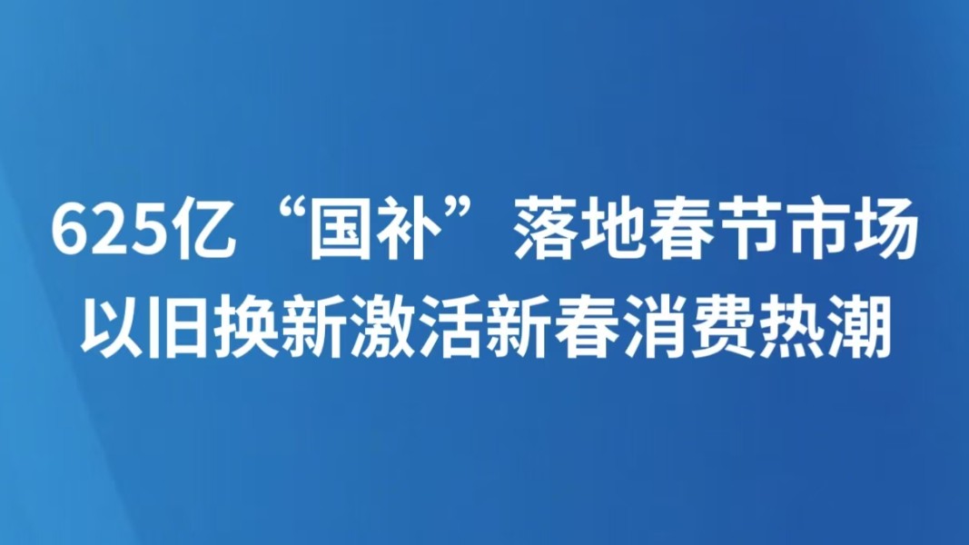 625亿“国补”落地春节市场 以旧换新激活新春消费热潮