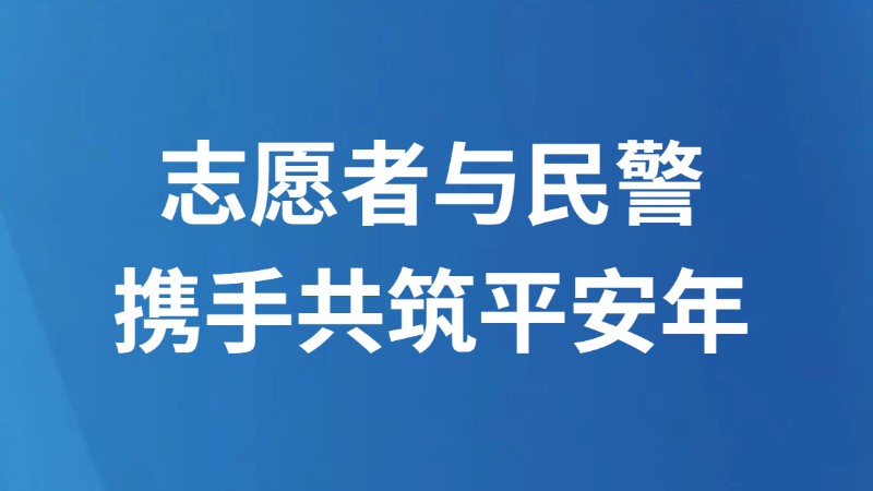 志愿者与民警携手共筑平安年