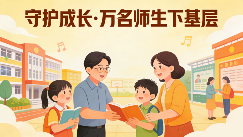守护成长，万名师生下基层