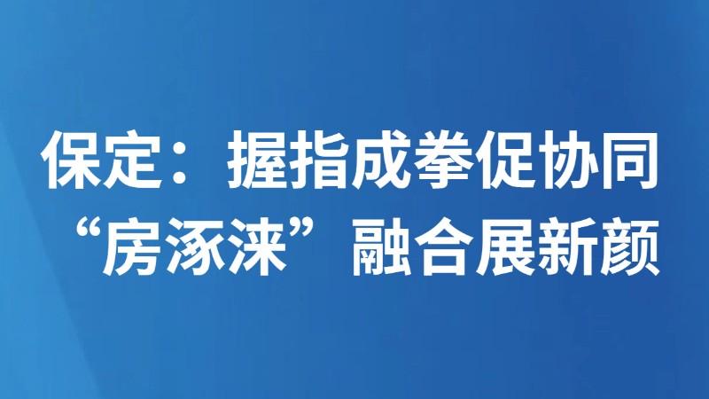 保定：握指成拳促协同 “房涿涞”融合展新颜