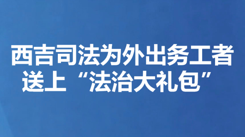 西吉司法为外出务工者送上“法治大礼包”