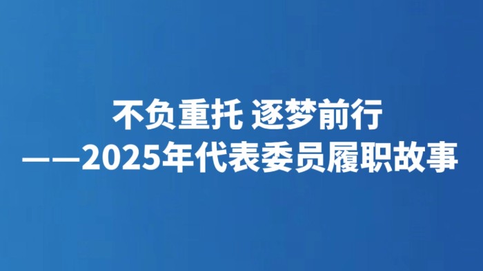 不负重托 逐梦前行——2025年代表委员履职故事