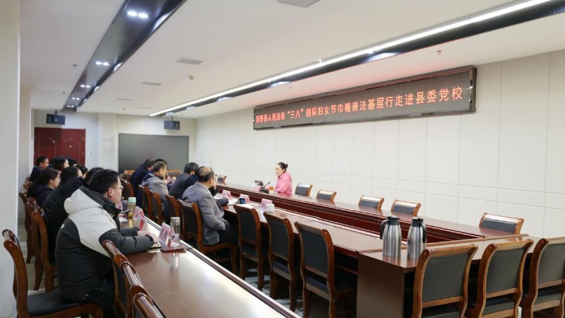 河南省南阳市新野县法院：守护“她”权益 护航“她”力量