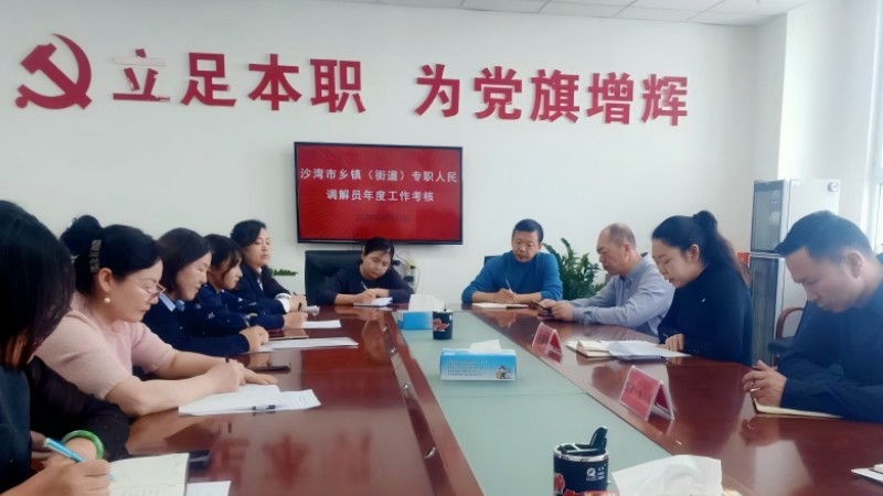 新疆沙湾市司法局扎实开展专职人民调解员年度考核工作