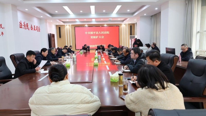 河南省南阳市镇平县法院召开党组（扩大）会议