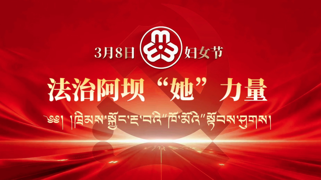 3.8国际妇女节主题宣传——法治阿坝“她”力量