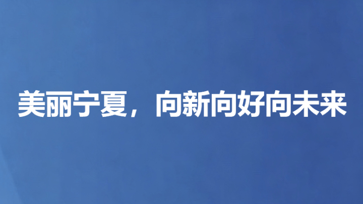 美丽宁夏，向新向好向未来