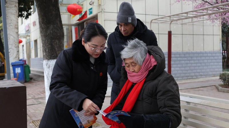 河南省南阳市镇平县法院：巾帼学雷锋 普法“零距离”