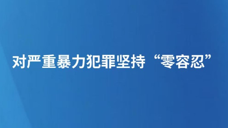 对严重暴力犯罪坚持“零容忍”