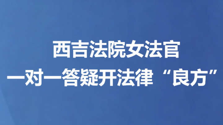 西吉法院女法官一对一答疑开法律“良方”