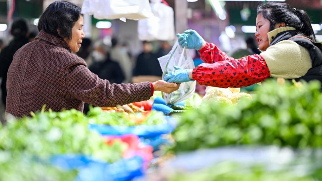 2月份我国CPI同比上涨1.3%