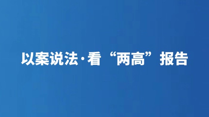 以案说法·看“两高”报告