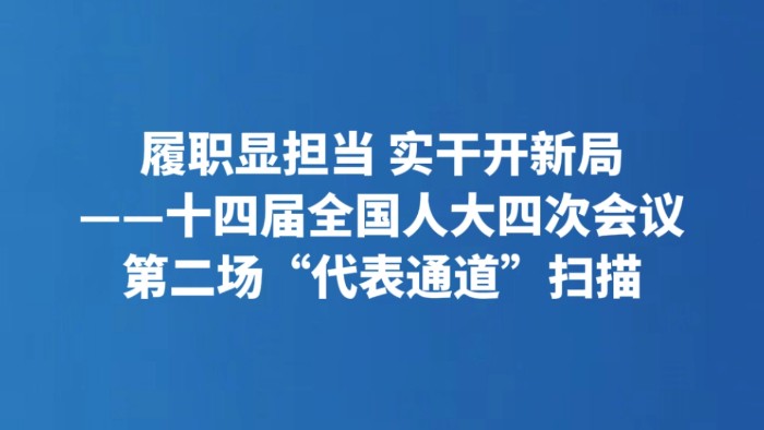 履职显担当 实干开新局——十四届全国人大四次会议第二场“代表通道”扫描
