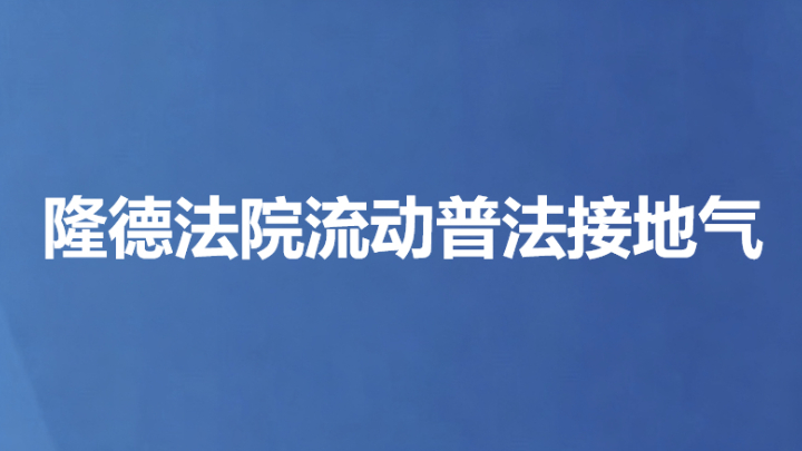 隆德法院流动普法接地气