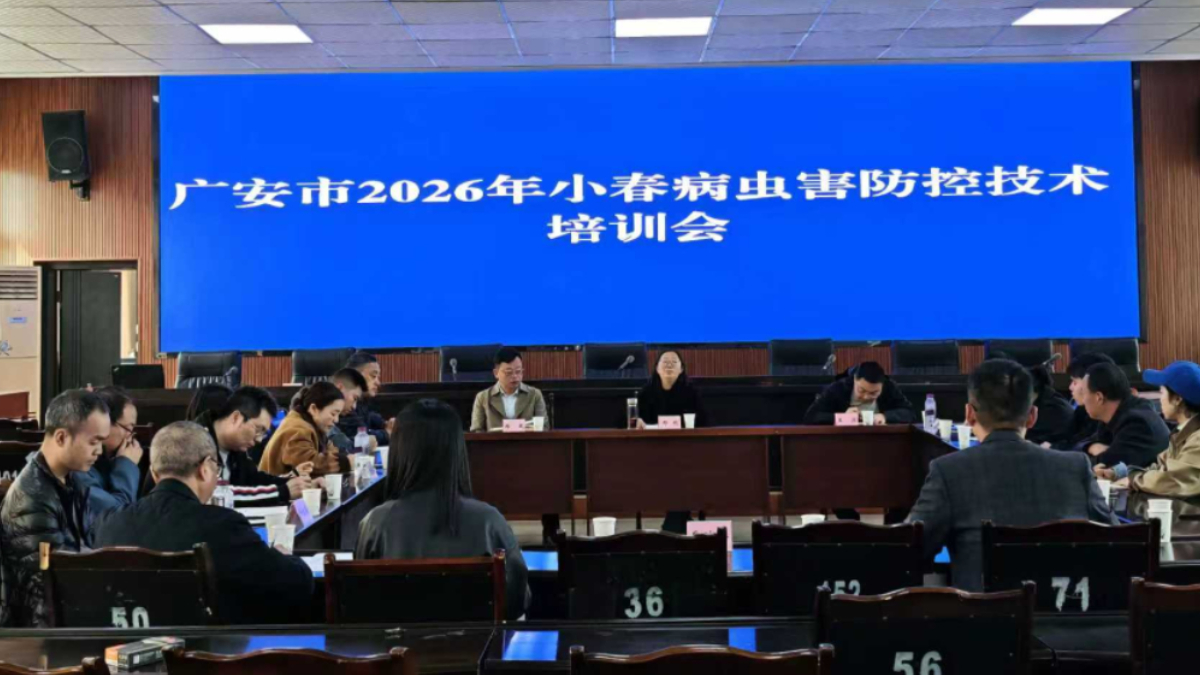 四川广安市2026年小春病虫害防控技术现场培训会在岳池县召开