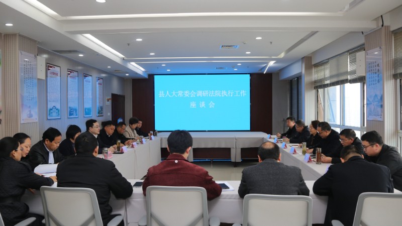 河南省南阳市淅川县人大常委会专题调研县法院执行工作
