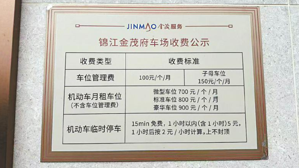 每月1000元、2000元……小区“天价”停车费引业主质疑
