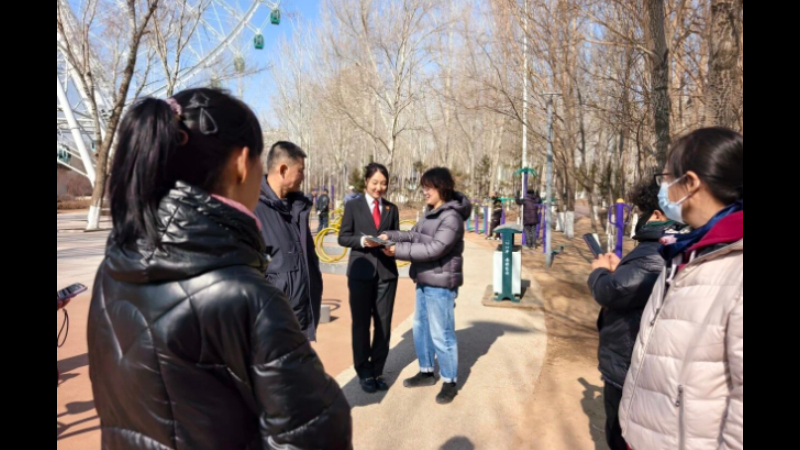 吉林省四平市法院：法院人邂逅“春和景明”