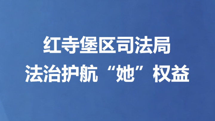 红寺堡区司法局法治护航“她”权益