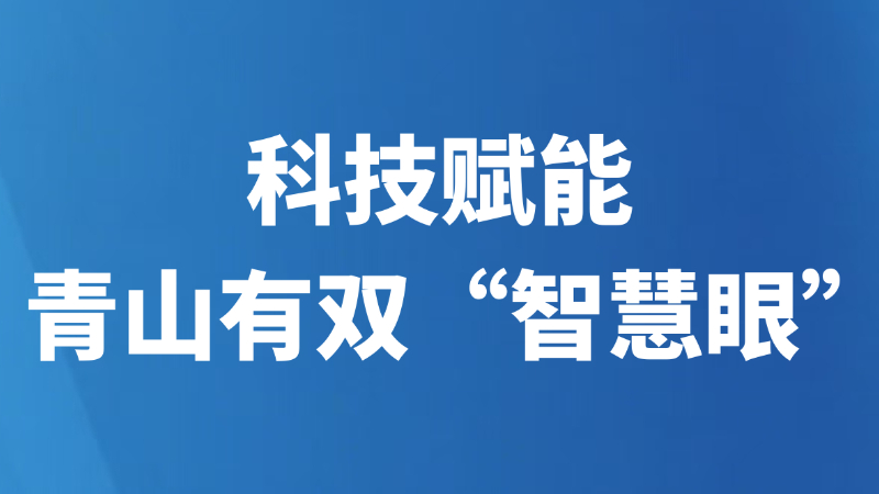 科技赋能，青山有双“智慧眼”
