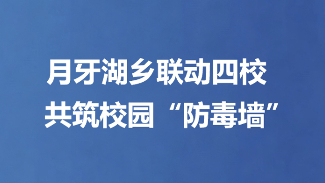 月牙湖乡联动四校共筑校园“防毒墙”