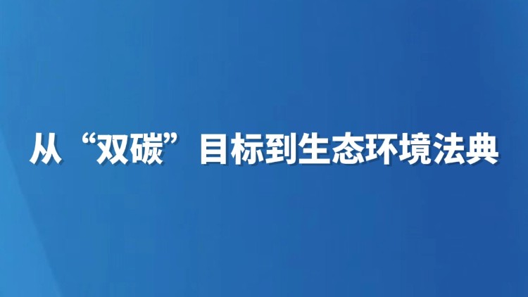 从“双碳”目标到生态环境法典