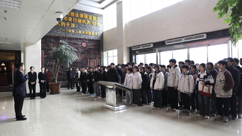 春风化雨 法润少年——河南省南阳市新野县法院举行2026年第六次“公众开放日”活动