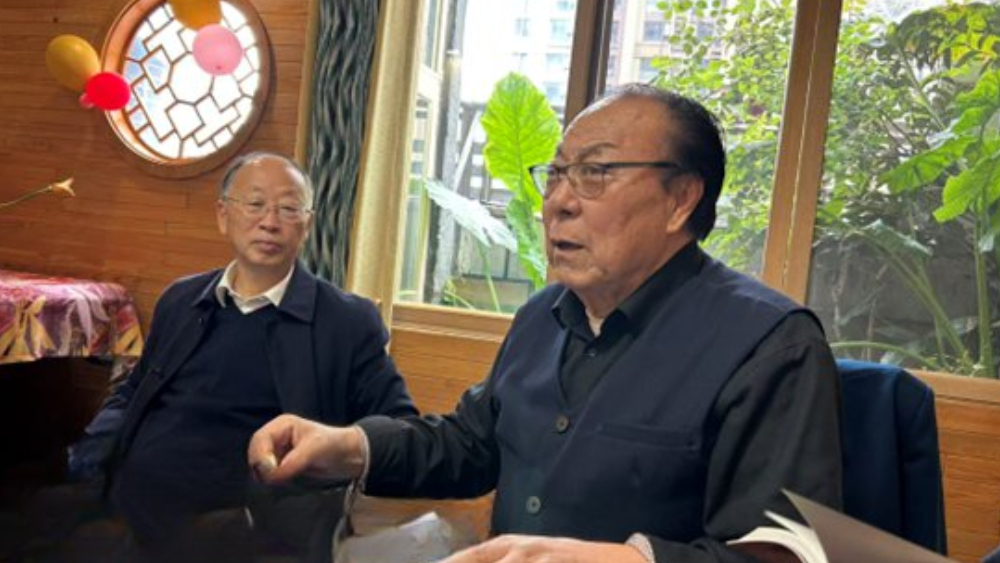 李后强教授会见陕西定边县张献忠研究会专家代表团 共商历史研究与文化传承