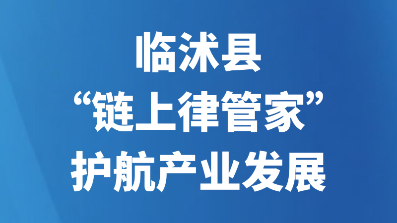 临沭县“链上律管家”护航产业发展