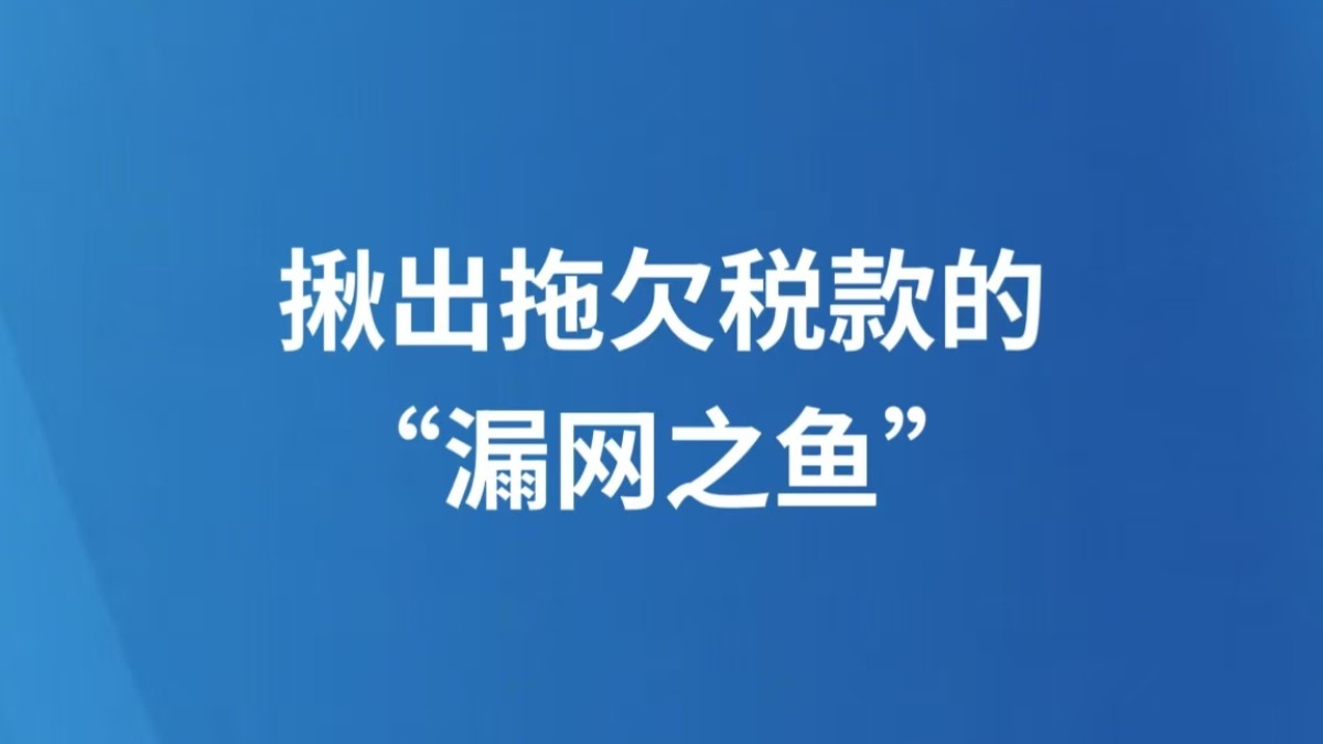 揪出拖欠税款的“漏网之鱼”