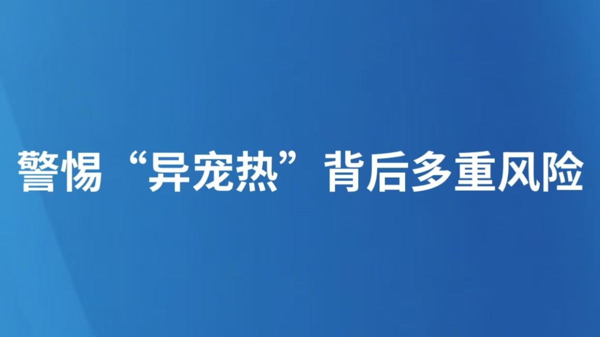 警惕“异宠热”背后多重风险