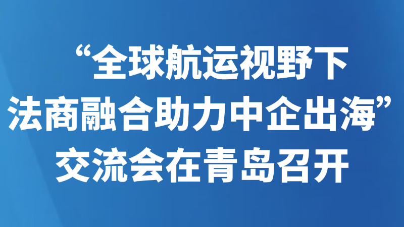 “全球航运视野下法商融合助力中企出海”交流会在青岛召开