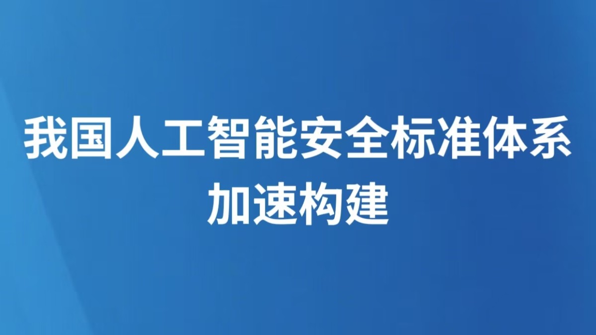 我国人工智能安全标准体系加速构建