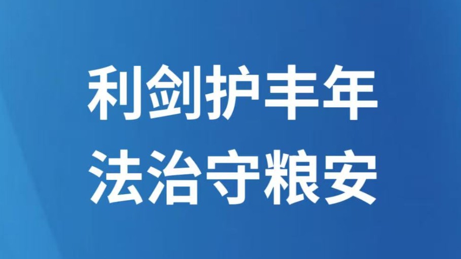 利剑护丰年 法治守粮安