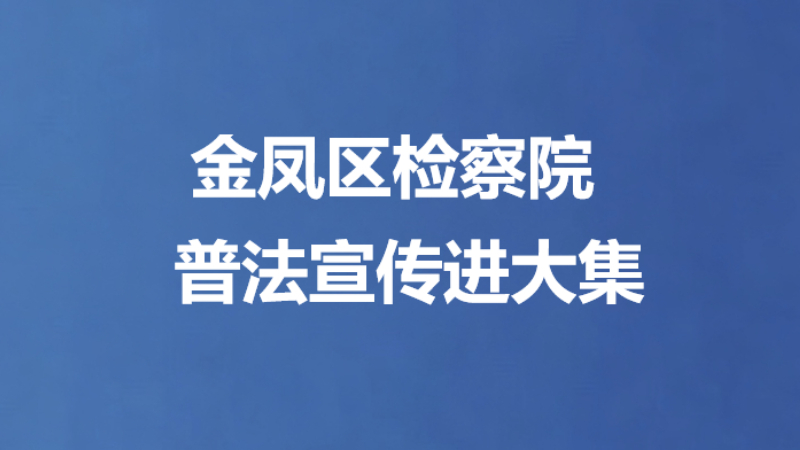 金凤区检察院普法宣传进大集