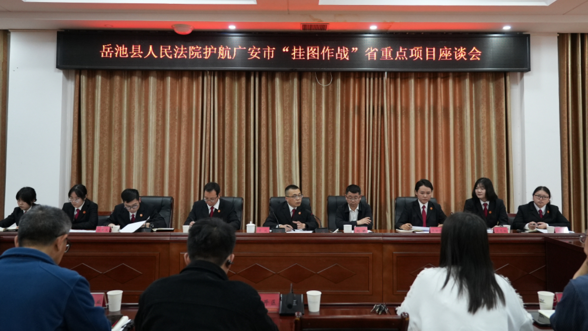 广安岳池法院：既“问诊”又“开方”，精准护航企业发展
