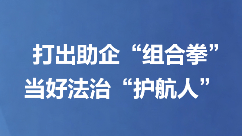 打出助企“组合拳” 当好法治“护航人”