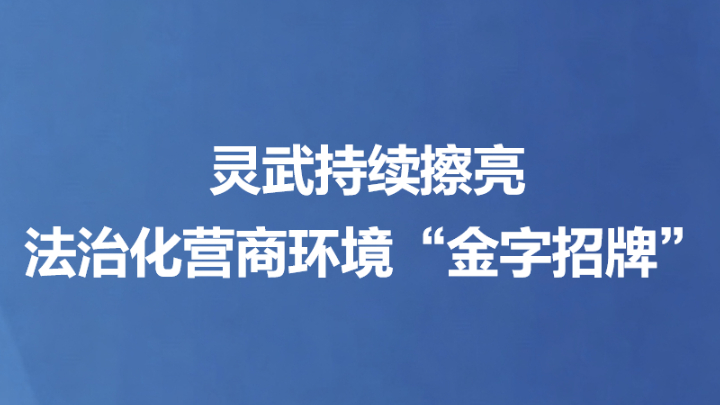 灵武持续擦亮法治化营商环境“金字招牌”