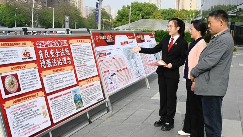 河南省南阳市高新区法院开展“全民国家安全教育日”普法宣传活动