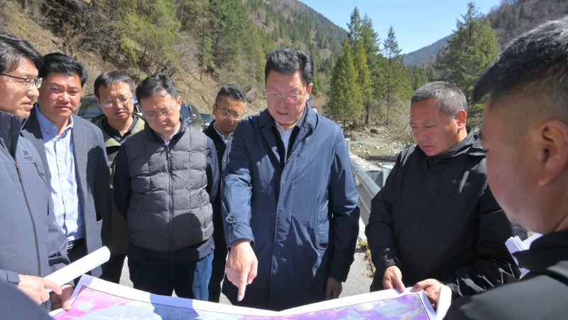 罗振华在理县调研防汛减灾、地灾防治工作