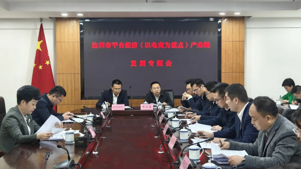 达州市召开平台经济（以电商为重点）产业链发展专题会