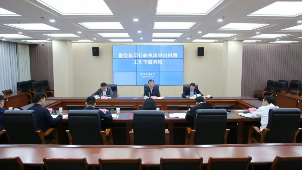 四川省司法厅专题研究整治基层行政执法突出问题工作