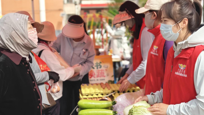 吴忠市利通区金星花园社区：闲置书换新鲜蔬，契约精神润邻里