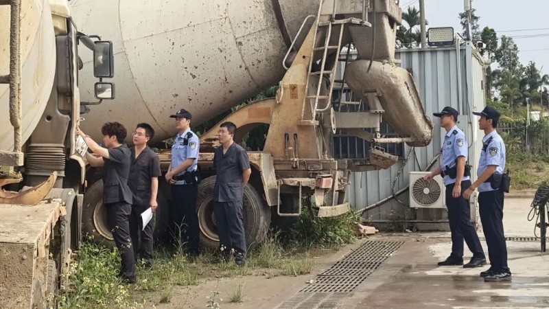 琼陕两地法院高效协作 三台混凝土搅拌车被扣押