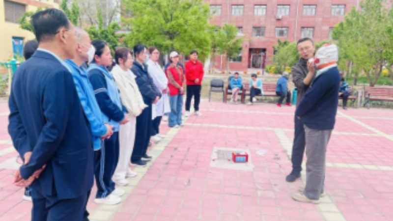 银川市兴庆区天成社区：消防演练进机构 法治护航夕阳红