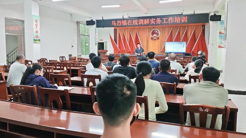 海南昌江法院乌烈法庭开展调解专题培训 助力基层调解员与网格员能力提升
