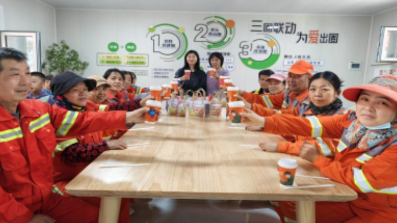 吴忠市利通区金塔社区：童心致敬劳动者 社区温情润心田