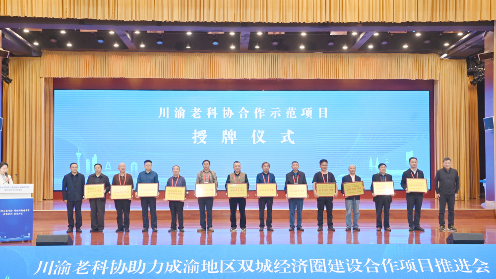 川渝老科协助力成渝地区双城 经济圈建设合作项目推进会在内江举行