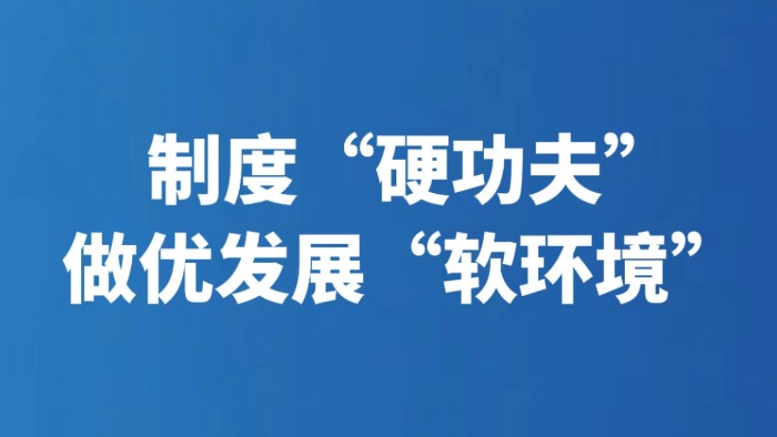 制度“硬功夫”做优发展“软环境”